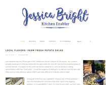 Tablet Screenshot of chefjessicabright.com